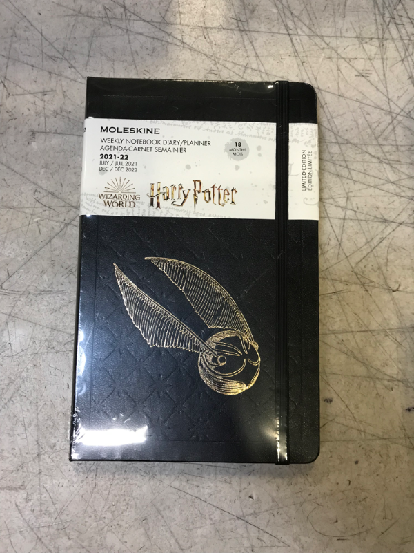 Photo 2 of Moleskine Limited Edition Harry Potter 18 Month 2021-2022 Weekly Planner, Hard Cover, Large (5" x 8.25"), Black Black Weekly Planner