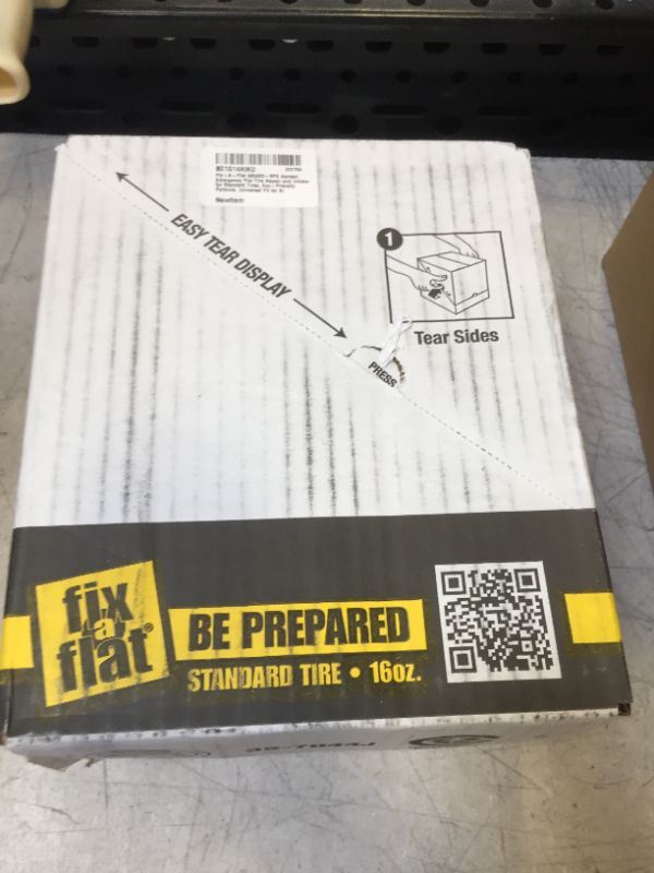 Photo 2 of Fix-A-Flat S60420-6PK Aerosol Emergency Flat Tire Repair and Inflator, for Standard Tires, Eco-Friendly Formula, Universal Fit for All Cars, 16 oz. (Pack of 6) 16oz 6pk