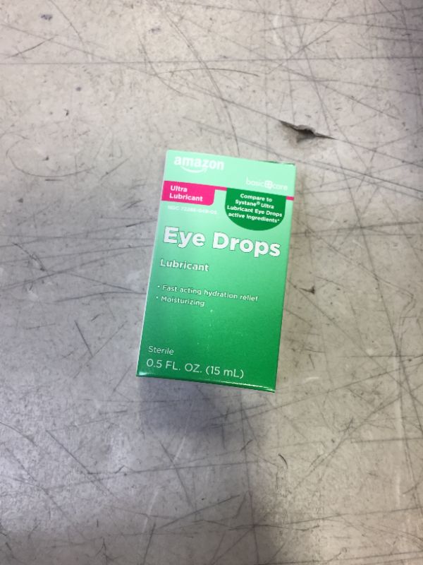 Photo 1 of Amazon Basic Care Eye Drops 0.5 FL 