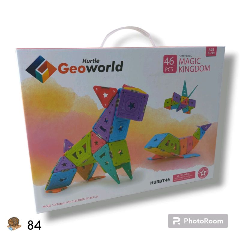 Photo 1 of HURTLE GEOWORLD Star Series Magic Kingdom, Magnetic Building Set & Teaching Toy
