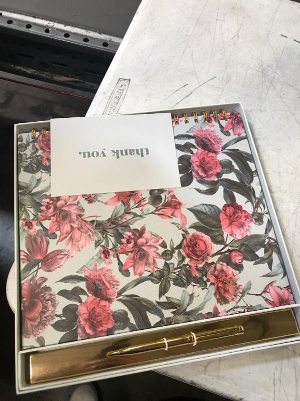 Photo 3 of MERRITON Cute Large Spiral Notebook College Ruled, 11" x 9.5" with Durable Hardcover and 160 Lined Pages (Vintage Florals)