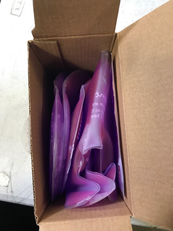 Photo 3 of Instant Heat Reusable Breast Warmers - Reusable Click-to-Heat Relief in an Instant for Nursing, Pumping Moms Boost Milk Let Down- 4 Packs (Purple)