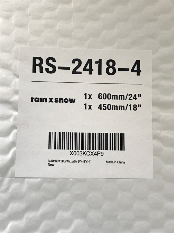 Photo 3 of 24”+18” (Pack of 4) Front Windshield Wiper Blades Replacement for Buick Envision 20-16,Regal 17-10,Compass 20-18,Santa Fe 12-07,Terrain 20-18,CT6 20-16+More U/J Hook Adapter 24"+18"+24"+18"