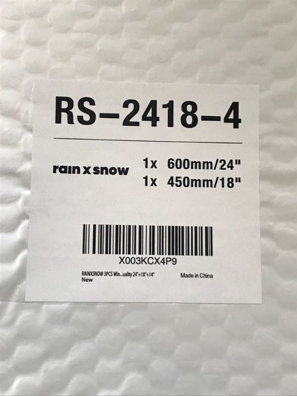 Photo 2 of 24”+18” (Pack of 4) Front Windshield Wiper Blades Replacement for Buick Envision 20-16,Regal 17-10,Compass 20-18,Santa Fe 12-07,Terrain 20-18,CT6 20-16+More U/J Hook Adapter 24"+18"+24"+18"