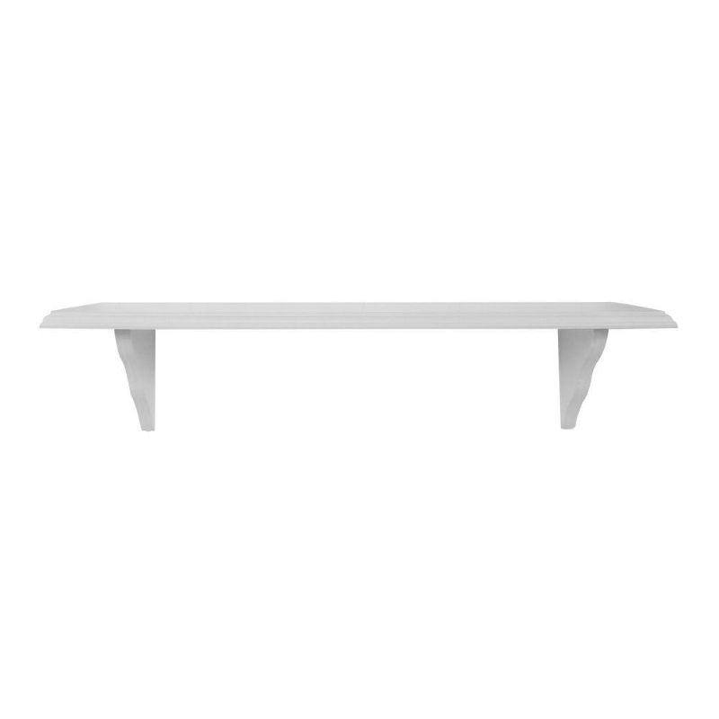 Photo 1 of 23 in. L X 7.5 in. W Profile White Shelf Kit
