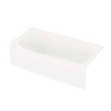 Photo 1 of Classic 400 Curve 60 in. x 30 in. Soaking Bathtub with Left Drain in High Gloss White
