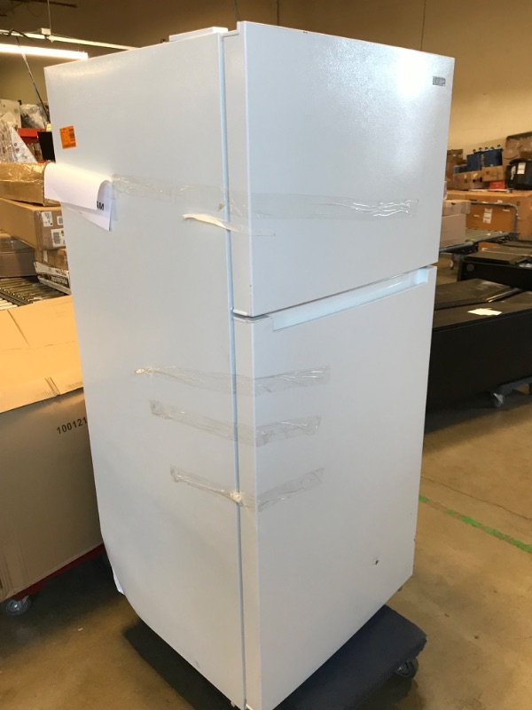 Photo 1 of 18 cu. ft. Top Freezer Refrigerator DOE in White
