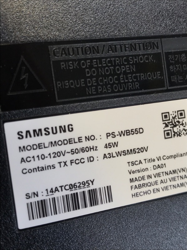 Photo 3 of SAMSUNG HW-B57 B-Series 4.1ch Soundbar w/Dolby Audio/DTS Virtual X, Game Mode, Wireless Bluetooth TV Connection, Rear Speaker Kit & Subwoofer Included HW-B57C Soundbar