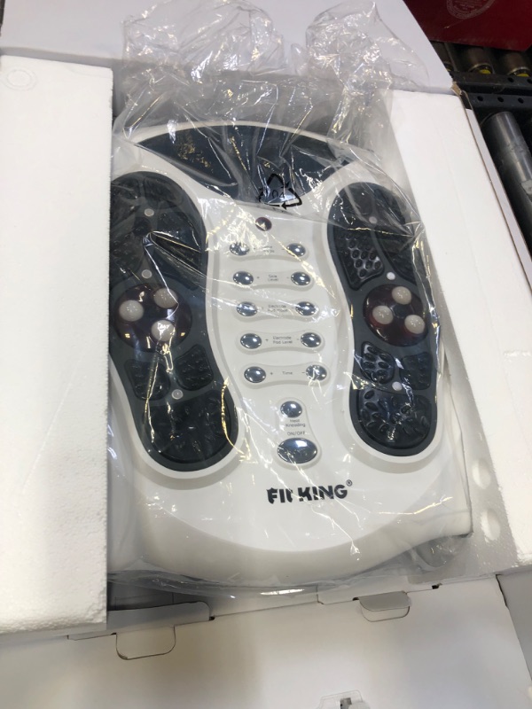 Photo 2 of FIT KING Foot Circulation Stimulator Machine (FSA HSA Eligible) with EMS TENS Pads, Advanced Nerve Muscle Massager for Neuropathy Pain and Circulation,Plantar Fasciitis,Diabetes,RLS Pain Relief