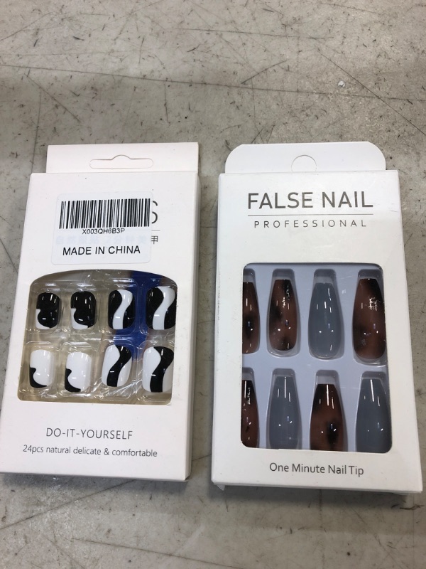 Photo 1 of 2 packs press on nails