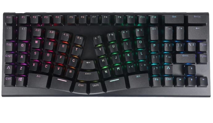 Photo 1 of X-Bows Knight Ergonomic Mechanical Keyboard