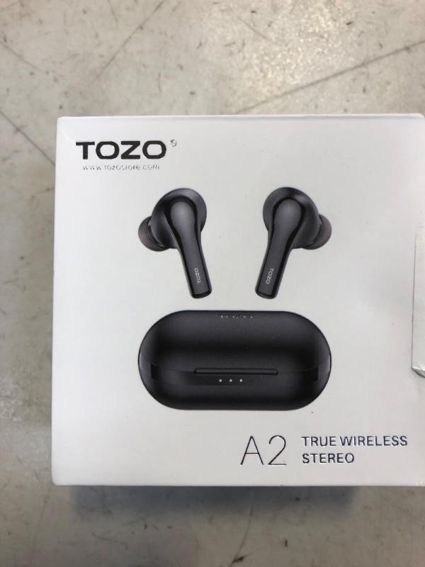 Photo 2 of TOZO A2 Mini Wireless Earbuds Bluetooth 5.3 in Ear Light-Weight Headphones & TOZO PA1 Bluetooth Speaker with 20w Stereo Sound, Long Playtime IPX7 Waterproof Portable Wireless Speaker