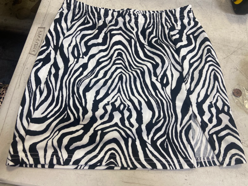 Photo 1 of womens medium zebra print skirt