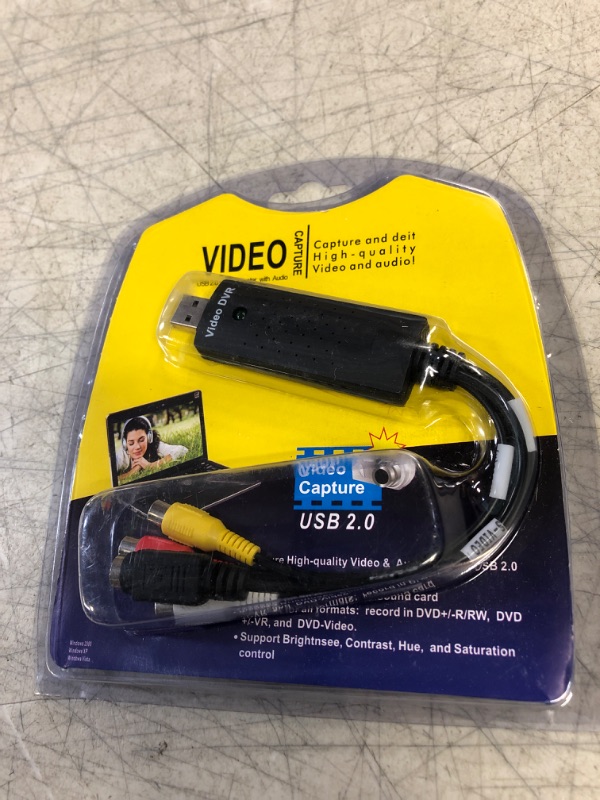 Photo 2 of Little World The VHS to Digital Converter - USB 2.0 Audio/Video Converter, Video Capture Card VHS Box VHS VCR TV to Digital Converter Windows 2000/Win Xp/Win Vista/Win 7/Win 8/ Win 10/ Win 11/ Mac