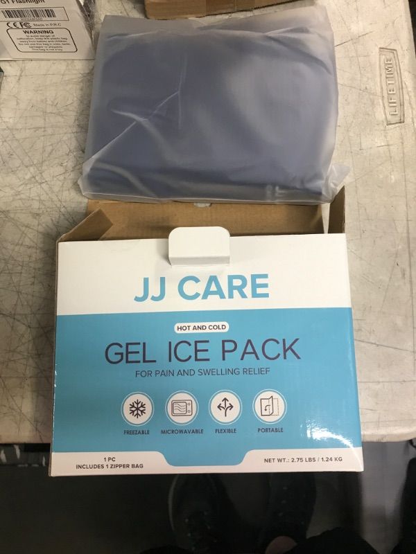 Photo 2 of JJ CARE Large Ice Pack for Back - 11.75 x 15.5" Gel Ice Packs for Injuries Reusable - Large Ice Packs for Physical Therapy - Hot & Cold Compress Ice Pads for Back Pain, Injuries, Leg, Lumbar, Body