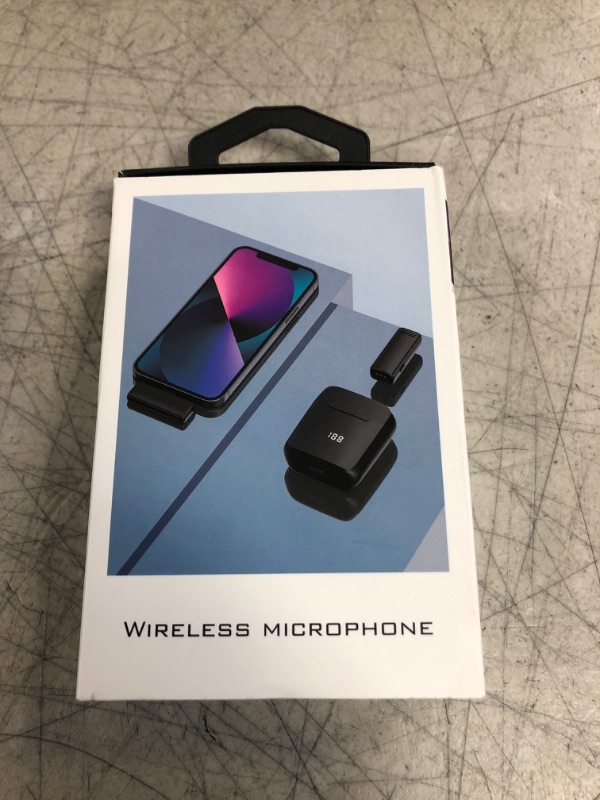 Photo 1 of 2-Pack Wireless Lavalier Microphone for iPhone & iPad - Clip-On Mic for Video Recording, Podcasts, Live Streaming - Includes Charging Case - Compatible with YouTube, TikTok
