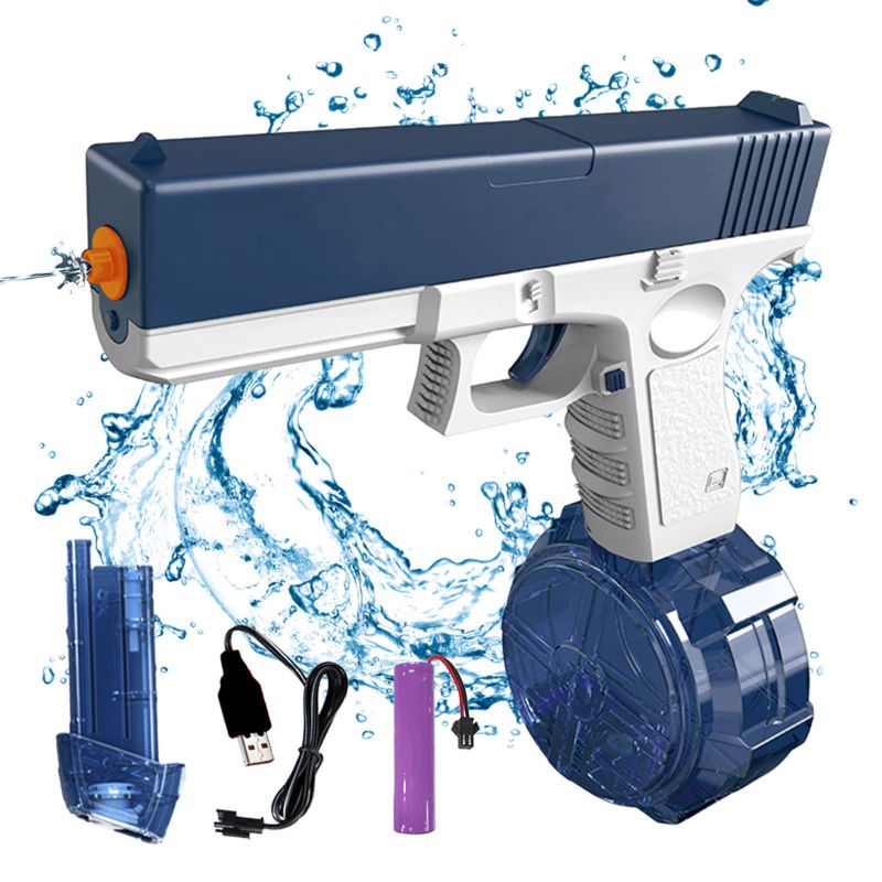 Photo 1 of Electric Water Gun Automatic Water Squirt Guns With 434CC+58CC High Capacity Water Toy Guns For Adults Boys Girls Summer Swimming Pool Party Beach Outdoor?Blue? One Size Blue1

