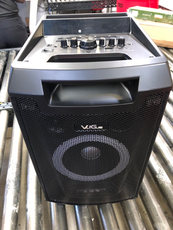 Photo 2 of VeGue Karaoke Machine, Bluetooth Speaker PA System for Adults & Kids with 2 Wireless Microphones, 8'' Subwoofer, Wireless Singing Machine for Christmas Party, Wedding, Gathering(VS-0866)