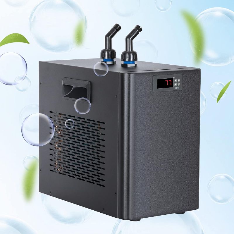 Photo 1 of Aquarium Chiller for Fish Tank - 42GAL 1/10HP Water Chiller with Quiet Design Compressor - Refrigeration for Hydroponic System Axolotl Jellyfish Coral 160L
