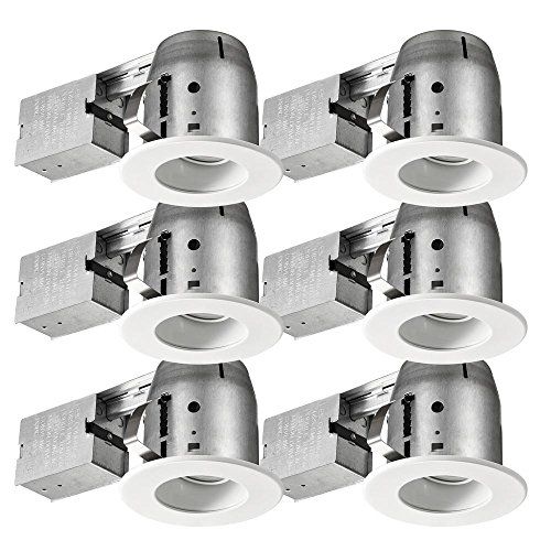 Photo 1 of Globe Electric LED Glare Control/Directional 4 in. White Recessed Kit (6-Pack)
