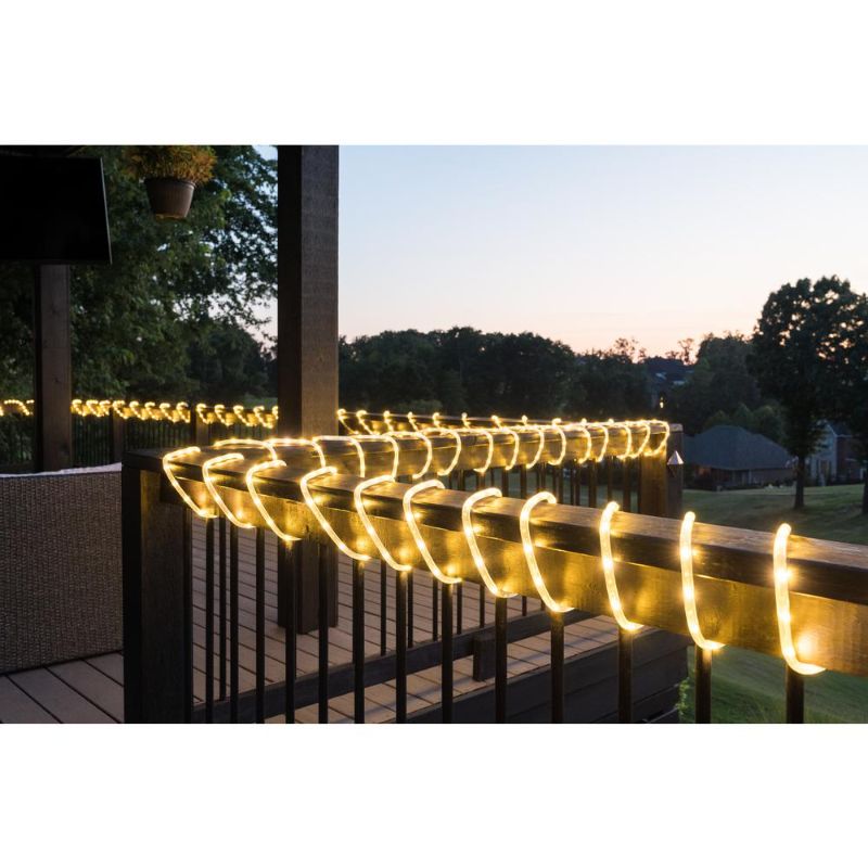 Photo 1 of EcoSmart 16 Ft. (8 Ft. X 2) Warm White Flexible Integrated LED Rope Light
