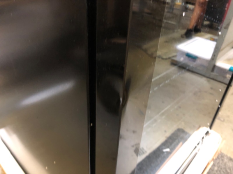 Photo 4 of NewAir 24 Inch Beverage Refrigerator Cooler | 177 Can | Black Stainless Steel, Triple-Layer Tempered Glass Door Fridge, Built-in Under Counter Drink Refrigerator, Freestanding Fridge, Compressor Cool Black w/ Triple Layer Glass 177 Can