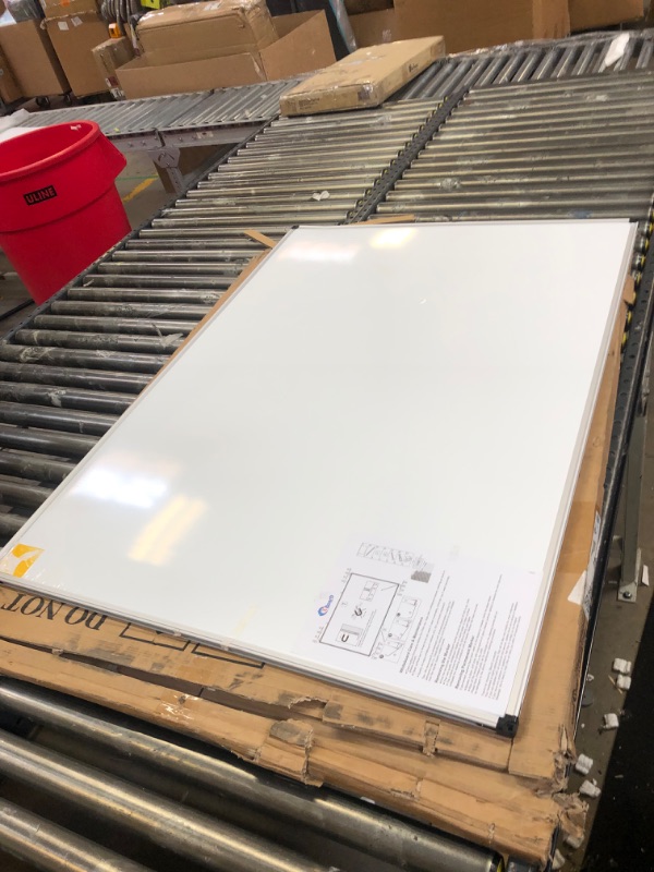 Photo 2 of XBoard Magnetic Whiteboard 48 x 36 Dry Erase Board Set- Single-Sided White Board 4 x 3 with 3 Dry Erase Markers & 4 Push Pin Magnets Packed Single Box 48" x 36"