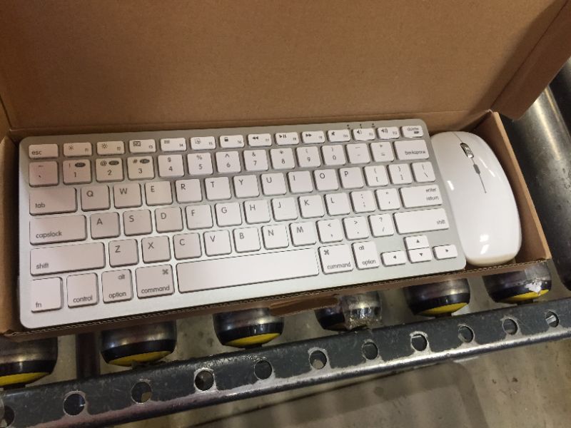 Photo 2 of Wireless Keyboard and Mouse Compatible with iMac MacBook Air/Pro Windows Laptops (Rechargeable Bluetooth Keyboard and Mouse)