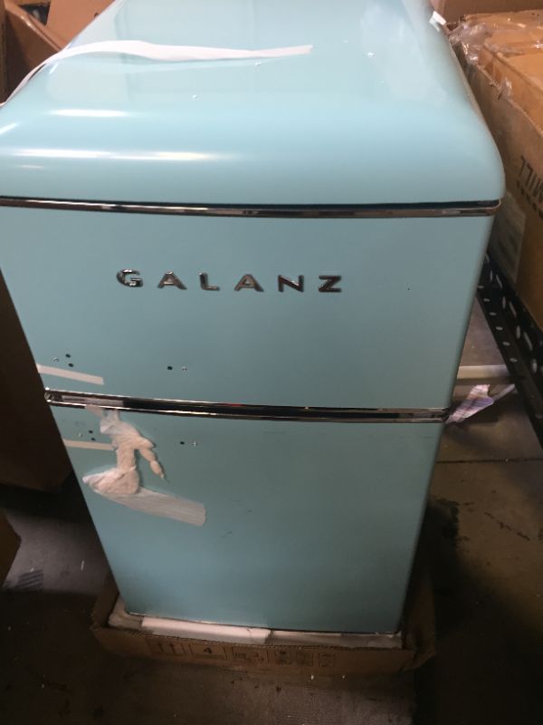 Photo 2 of Galanz 3.1 Cu. Ft. Dual Door Retro Style Mini-Fridge
