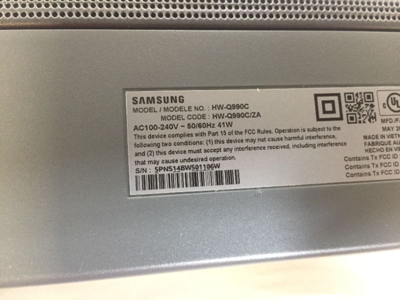 Photo 3 of SAMSUNG HW-Q990C 11.1.4ch Soundbar w/Wireless Dolby Audio, Rear Speakers Included Q-Symphony, SpaceFit Sound Pro, Adaptive Sound, Game Mode Pro, Airplay 2, AVA, Alexa Built-in (Newest Model)
