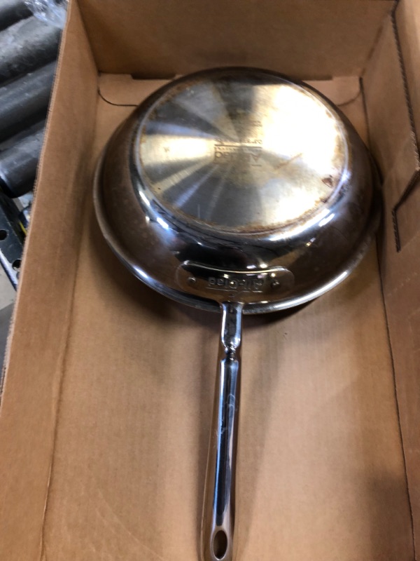 Photo 4 of All-Clad 4110 Stainless Steel Tri-Ply Bonded Fry Pan / Cookware, 10-Inch, Silver 10-Inch Fry Pan