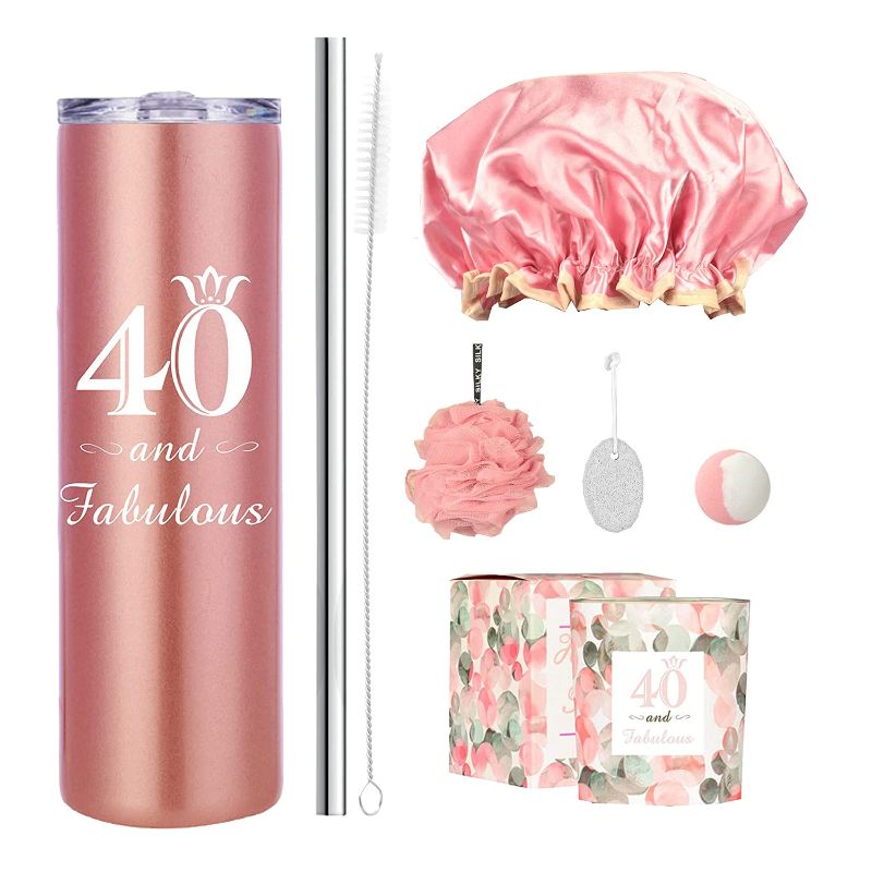 Photo 1 of 40th Birthday Gifts for Women, 40 Birthday Gifts, Gifts for 40th Birthday Women, 40th Birthday Decorations, Happy 40th Birthday Gift, 40th Birthday Tumblers, 40th Birthday Party Supplies