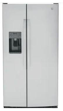 Photo 1 of GE 25.3-cu ft Side-by-Side Refrigerator with Ice Maker (Stainless Steel)