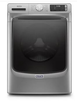 Photo 1 of Maytag 4.5-cu ft High Efficiency Stackable Steam Cycle Front-Load Washer (Metallic Slate) ENERGY STAR