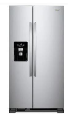 Photo 1 of Whirlpool 21.4-cu ft Side-by-Side Refrigerator with Ice Maker (Fingerprint Resistant Stainless Steel)