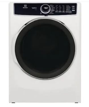 Photo 1 of Electrolux 8-cu ft Stackable Steam Cycle Electric Dryer (White) ENERGY STAR