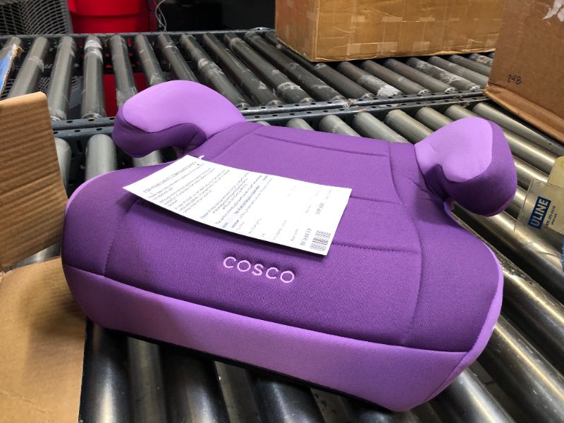 Photo 3 of Cosco Topside Booster Car Seat - Easy to Move, Lightweight Design (Grape), 1 Count (Pack of 1)