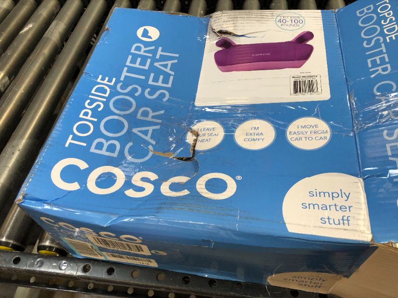 Photo 5 of Cosco Topside Booster Car Seat - Easy to Move, Lightweight Design (Grape), 1 Count (Pack of 1)