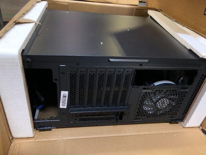 Photo 1 of MUSETEX ATX PC Case Pre-Install 6 PWM ARGB Fans, Mid Tower Gaming Case with Opening Tempered Glass Side Panel Door, Mesh Computer Case, TW8