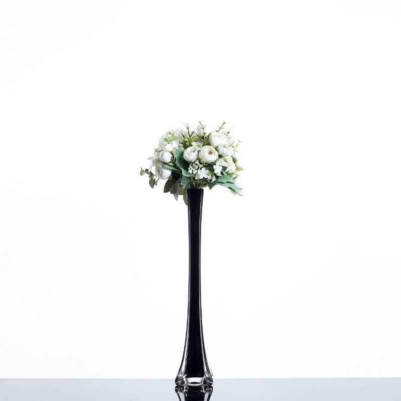 Photo 1 of  Eiffel Tower Vase for Flowers Decoration. 16" Black 
