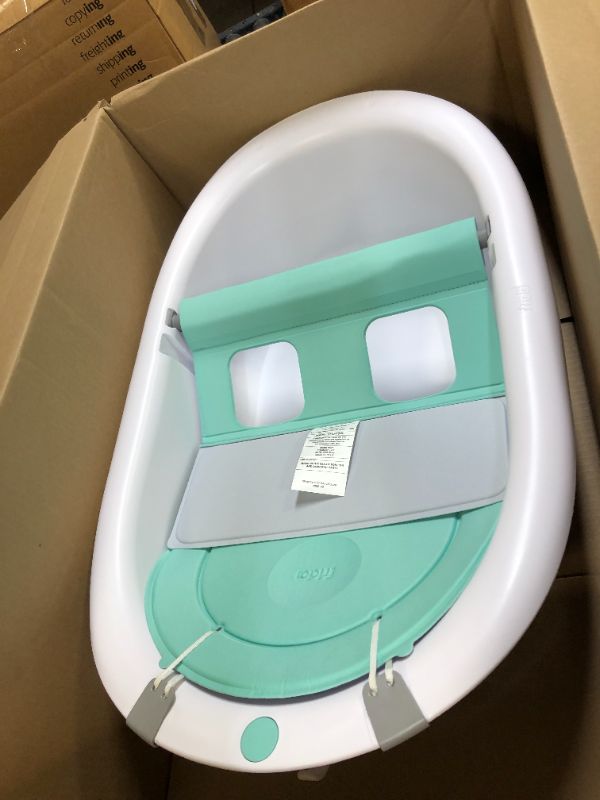 Photo 2 of 4-in-1 Grow-with-Me Bath Tub by Frida Baby Transforms Infant Bathtub to Toddler Bath Seat with Backrest for Assisted Sitting in Tub