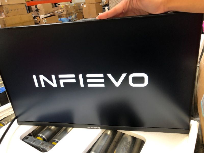 Photo 2 of INFIEVO Computer Monitor 27 Inch Full HD 1080p IPS Display 75Hz with HDMI, VGA, Frameless, VESA Mountable, Ergonomic Tilt, Built-in Speakers, Ultra-Thin Eye Care PC Monitor 27 INCH/IPS