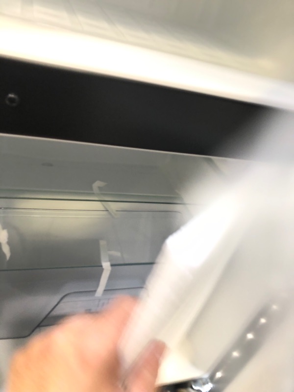 Photo 3 of 3.1 cu. ft. 2-Door Mini Refrigerator in Stainless Steel Look with Freezer,
