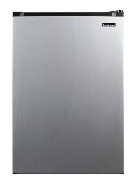 Photo 1 of 4.4 cu. ft. Mini Fridge in Stainless Steel Look without Freezer
