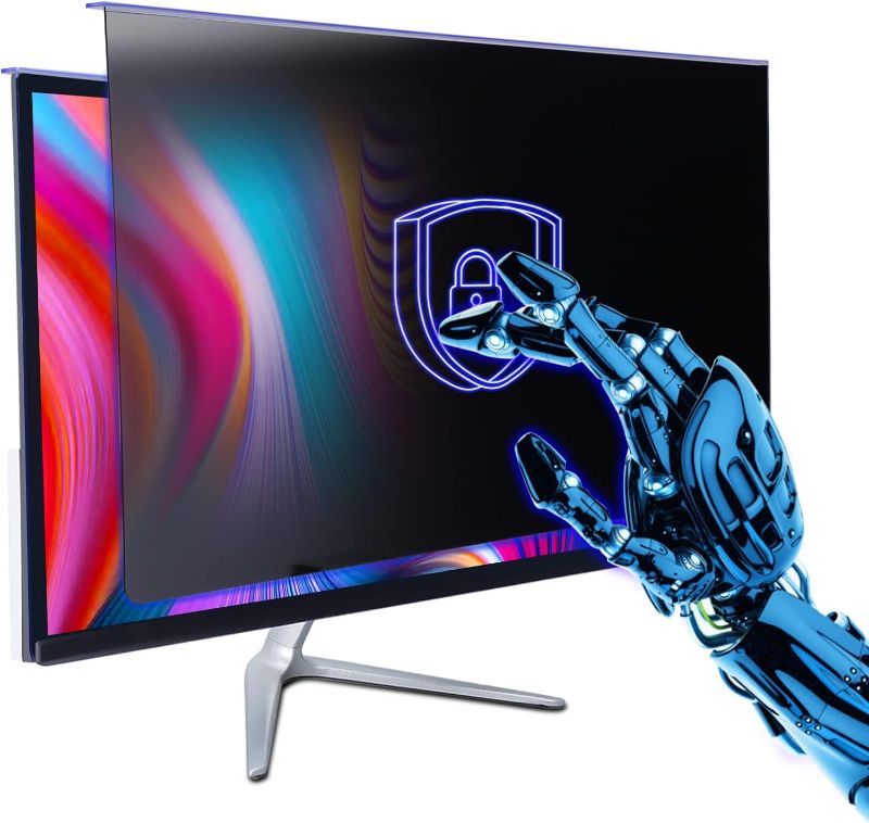 Photo 1 of GUDTEKE Computer Privacy Screen Filter 24" Hanging Privacy Screen Protector Compatible Widescreen Computer Monitor with Aspect Ratio 16:9,Anti-Glare...
