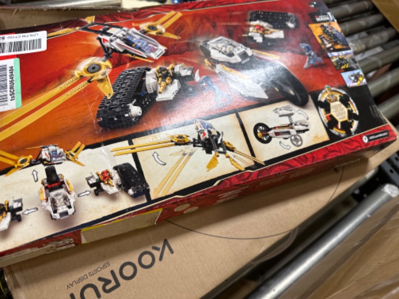 Photo 4 of LEGO NINJAGO Legacy Ultra Sonic Raider 71739 Building Kit with a Motorcycle, Plane and Collectible Minifigures; New 2021 (725 Pieces) Frustration-Free Packaging