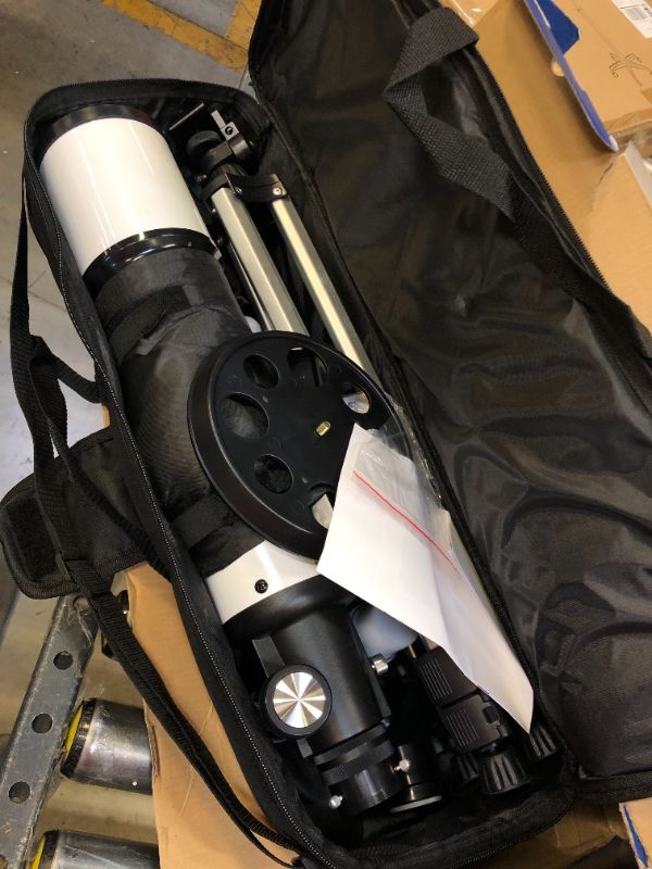 Photo 3 of Telescope 80mm Aperture 600mm - Astronomical Portable Refracting Telescope Fully Multi-coated High Transmission Coatings AZ Mount with Tripod Phone Adapter, Wireless Control, Carrying Bag. Easy Set Up White