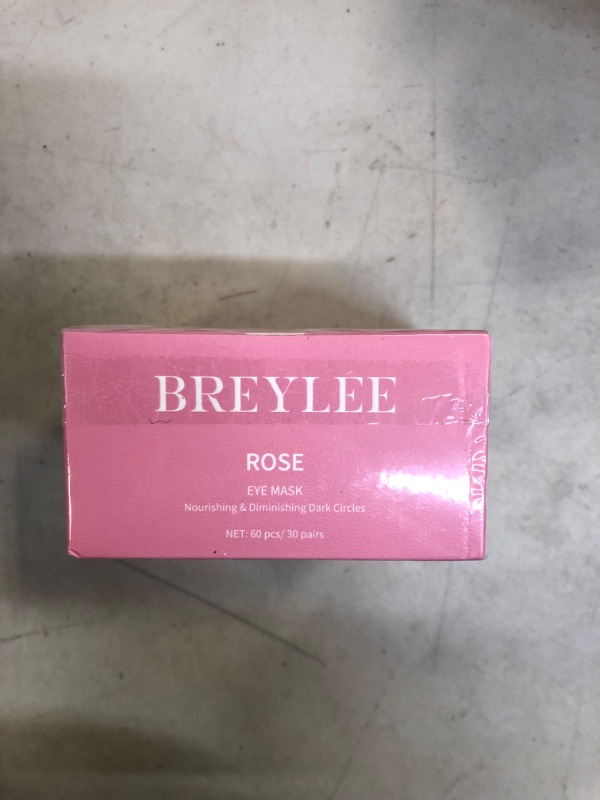 Photo 2 of BREYLEE Rose Eye Mask– 60 Pcs - Under Eye Mask Amino Acid & Collagen, Under Eye Mask for Face Care, Eye Masks for Dark Circles and Puffiness, Under Eye Masks for Beauty & Personal Care