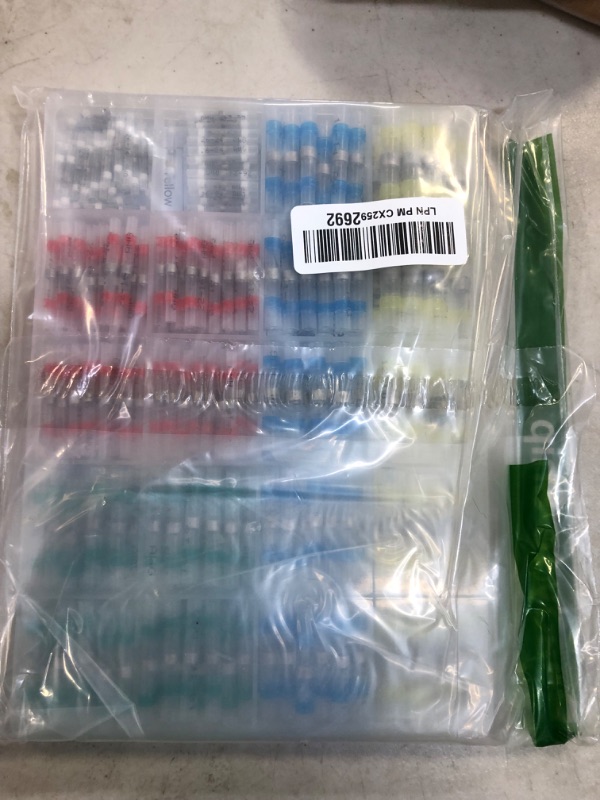 Photo 2 of 350 Pcs Solder Seal Wire Connectors Heat Shrink Butt Connectors Kit Marine Waterproof Wiring Electrical Cable Splice Terminals for Boat Automotive RV Trailer