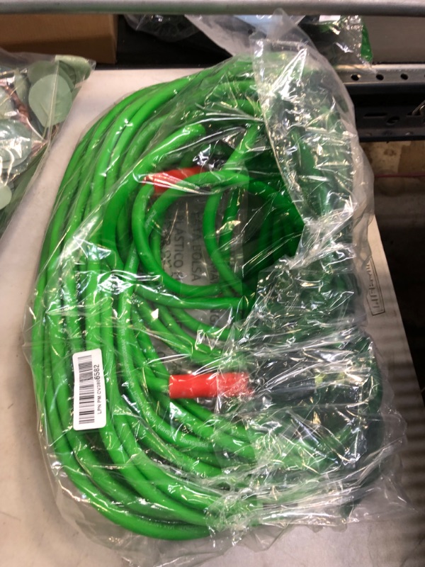 Photo 2 of YAMATIC Super Flexible Pressure Washer Hose 75FT X 1/4", Kink Resistant Real 3200 PSI Heavy Duty Power Washer Extension Replacement Hose With M22-14mm x 3/8" Quick Connect Kit For Gas & Electric Green 75FT